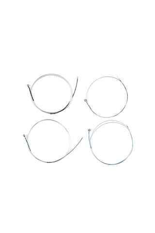 Ruicoo Gitar Teli Değil Keman Teli Seti 4 Adet - Alüminyum-magnezyum Sarılmış, Gümüş Rengi, 3/4-4/4 Boyutu, Dayanıklı Ve Ses Kalitesi İyi