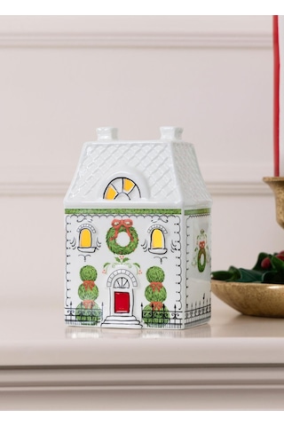 The Mia Dekoratif Led Işıklı Yılbaşı Evi 10x7x15 Cm