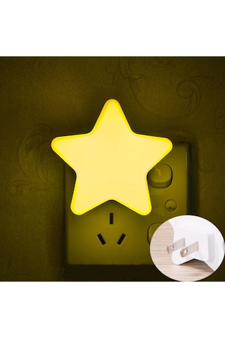 Suofeng Akıllı Işık Kontrollü Led Gece Lambası - 0.5w Tasarrufcu Usb Feneri - Sarı Işık Abd Şarj Aleti Diğer