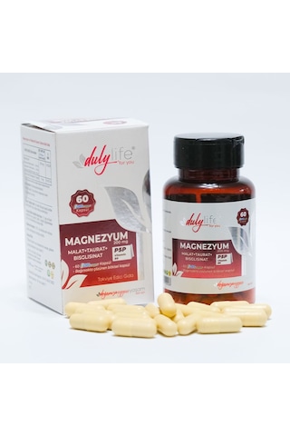 Magnezyum Malat+Taurat+Bisglisinat 60 DRcaps Kapsül