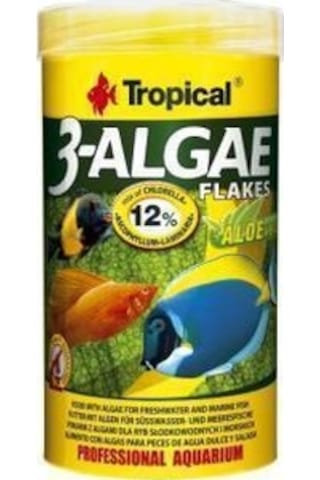 Tropical 3-Algae Flakes 100gr. (Açık)