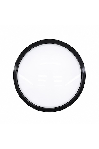 20w Siyah Metal Kasa Sıva Üstü Yuvarlak Ledli Glop Armatür Ip20 6500k - 1800lm E1212/s 5523 Abanoz