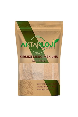 Glutensiz Mercimek Ekmeği Seti 2 Kg Kırmızı Mercimek Unu + 50 Gr Karnıyarık Tohumu Tozu 1. Kalite