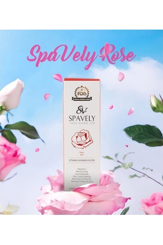 Spavely Gül Esanslı Duş Başlığı Filtresi Arıtması Güney Kore Menşei Klor Kireç Karşıtı Hoş Kokulu 150 Gr Beyaz