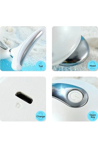 Didadodo Hikeren Yüz Boyun Led Foton Terapi Isıtıcı Kırışıklık Giderme Soğuk Lipoliz Cihazı, Güçlü Terapiyle Kırışıklık Azaltıcı Beyaz