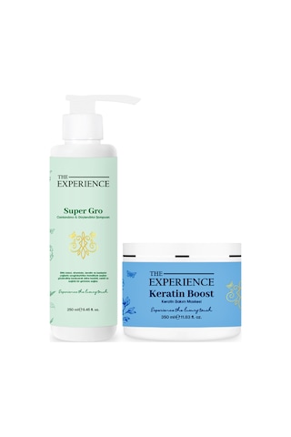 The Experience Keratin Super Gro Canlandırıcı & Güçlendirici Saç Bakım Seti