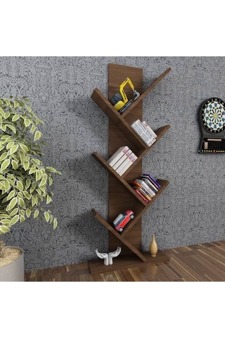 Moonlife Tree Dekoratif Kitaplık Ceviz Moonlife Tree Dekoratif Kitaplık Ceviz