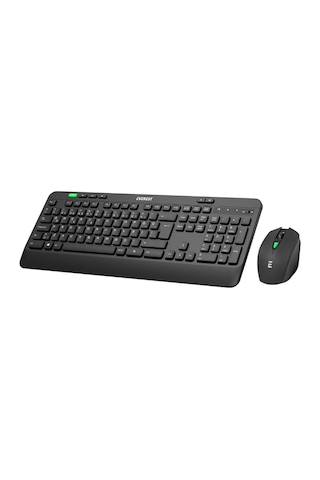 Everest Km-2620 Siyah Usb Sessiz Switch İnce Kablosuz Q Multimedia Klavye + Mouse Set Everest