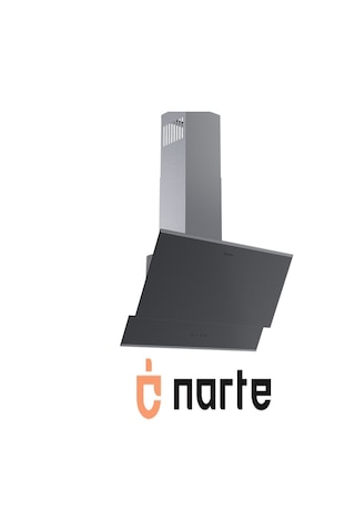 Narte H10060S 60CM Cam Cıtalı Çift Camlı Eğimli Davlumbaz