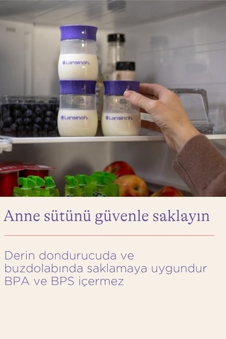 Lansinoh Anne Sütü Saklama Şişeleri 4'lü