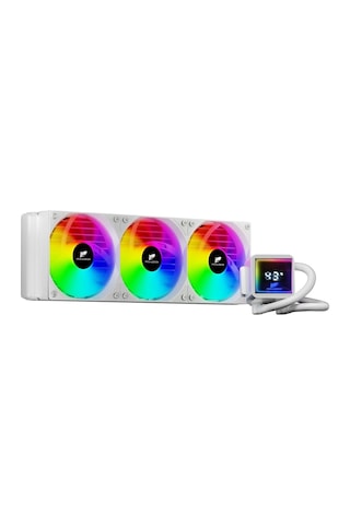 Tr360 Argb Beyaz Renk Isı Dereceli İşlemci Sıvı Soğutucu Fanı 360 MM
