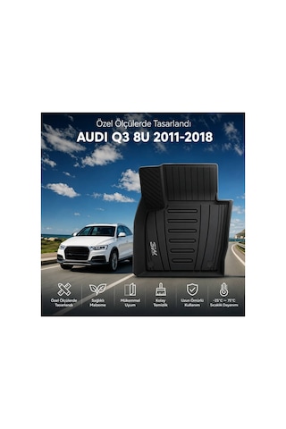 Audi Q3 8u 2011-2018 Araca Özel Tpe Paspas Seti