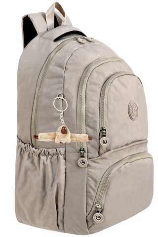 Bej Lüx Krinkıl Kumaş Lise Ve Ortaokul Sırt Çantası, Krinkıl Okul