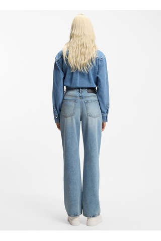 Hugo Açık Mavi Kadın %100 Pamuk Denim Pantolon 50556481