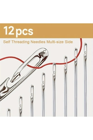 Larimar Kolay İplik Geçirilen İğne Seti 12 Adet - 9094206630766lmr Çok Renkli