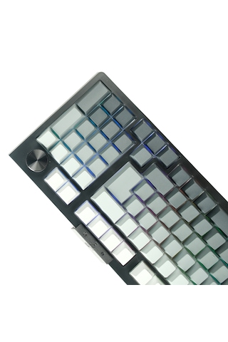Gameraider Force98 Black Gray Gradient Jixian Red Switch Hotswap Rgb Kablosuz Türkçe Mekanik Gaming Klavye