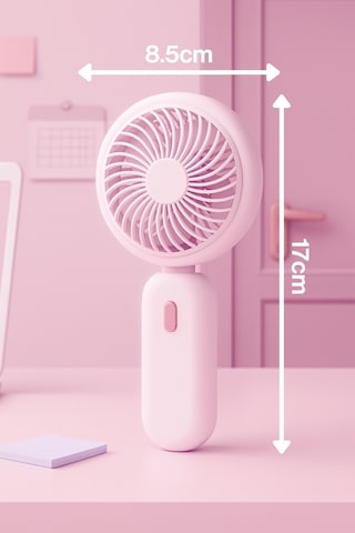 Taşınabililir Mini Usb Şarjlı 3 Kademeli El Masaüstü Vantilatör Fan Soğutucu Ym88220