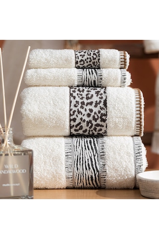 Mudo Home Penelope Zebra El Havlusu 30x50 Beyaz