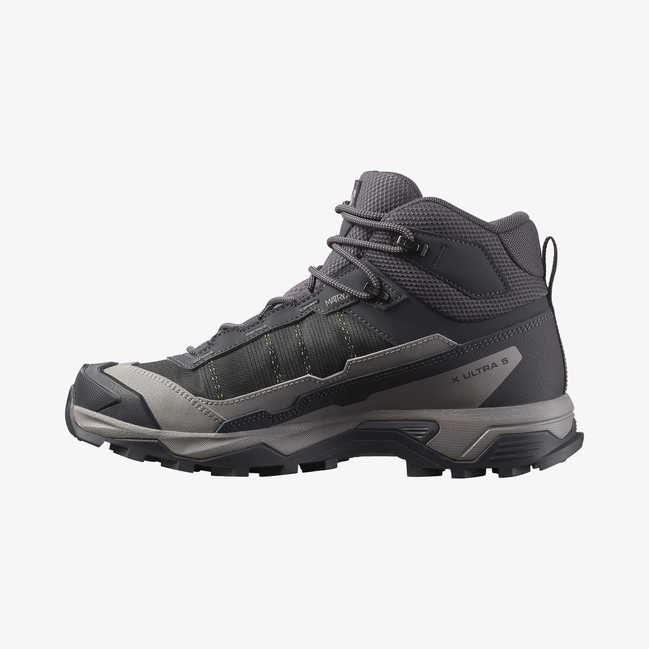 Salomon X Ultra 5 Mıd Gore-tex Nine Iron/gull/soft Clay Kdn Bot L47754500 Koyu Gri