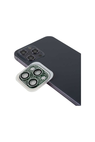 Apple Uyumlu iPhone 13 Pro Max Zore Cl-08 Kamera Lens Koruyucu Koyu Yeşil