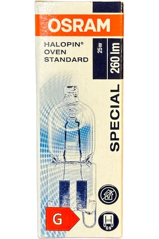 Osram Halopin Oven 25w 2700k Sarı Işık G9 Duylu Halojen Fırın Ampulü