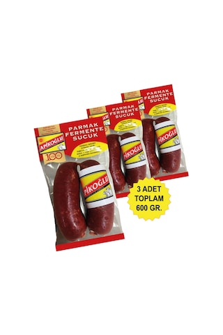 Dana Parmak Sucuk 200 Gr. Üçlü Paket Toplam 600 Gr.