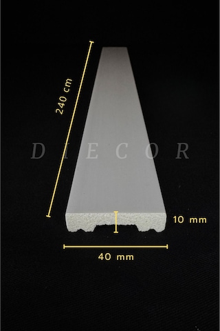 Diecor Boyanabilir Dekoratif Özel Hazır Kesim 4 Cm Duvar Çıtası 4 Cm Model:xa266