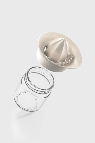 Renga Neo 210 Ml Bej Kapaklı Cam Limon Sıkacağı 201010 Bej