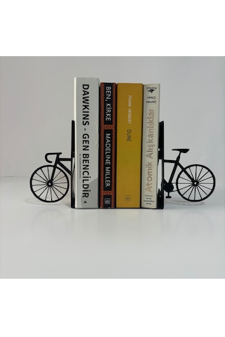 Metal Bisiklet Figürlü Kitap Desteği Kitap Tutucu Ev Ve Ofis Deko