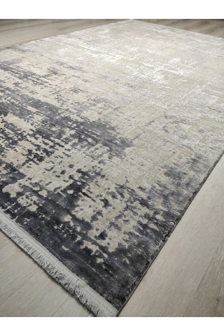 Türkmen Halı Pavia 1696A Füme 100x200 CM İpeksi Halı Yolluk