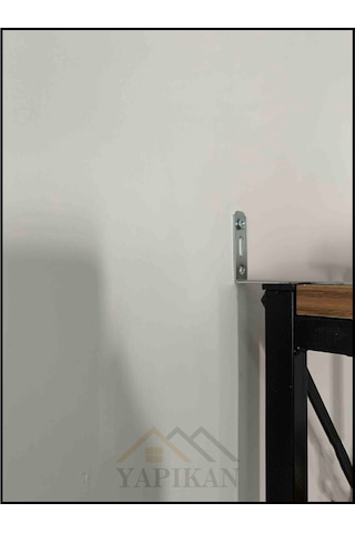 Deprem Mobilya Dolap Sabitleme Aparatı Seti 20x60x140mm- Orta Yük L Demir Gönye Köşebent
