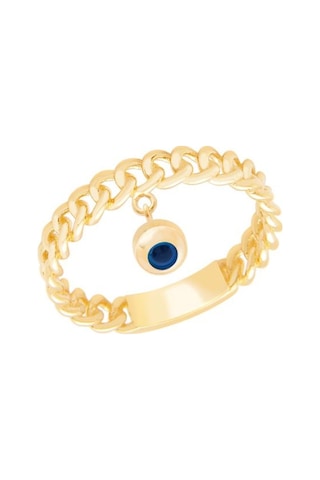 Diamond Line-Gülaylar - Sarı Altın 14 Ayar Trend Taşsız Yüzük (487708446)