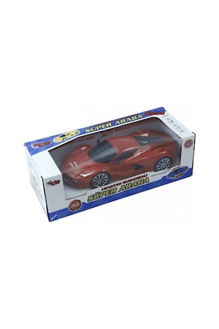 Uzaktan Kumandalı Şarjlı Araba 24 Cm Işıklı Ferrari & Lamborghini Model Full Fonksiyonlu Oyuncak Kırmızı Ferrari