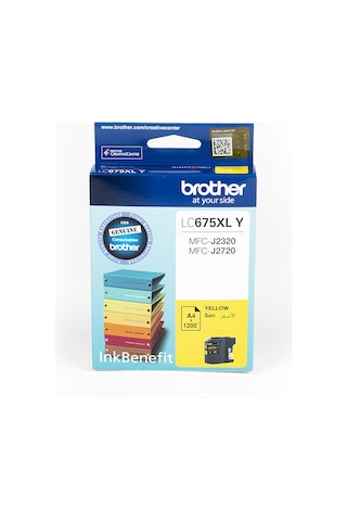 Brother Lc675Xly Sarı Mürekkep Kartuş 1200 Sayfa