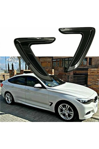 Bmw Tip Araç Çamurluk Ventili Piano Black Full Esnek Model Sağ - Sol 2 Adet Ventil 1. Kalite-