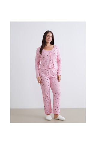 Lcw Dream Pembe U Yaka Çiçekli Kadın Pijama Takım