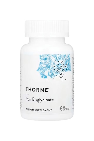 Thorne Iron Bisglycinate 60 Capsules 25 Mg Per Capsule .usa.