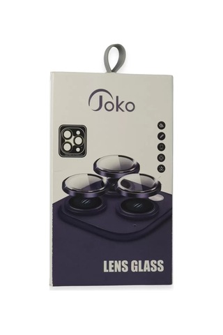 Joko Apple, Uyumlu iPhone 15 Pro Max Pvd Metal Kamera Lens - Gri