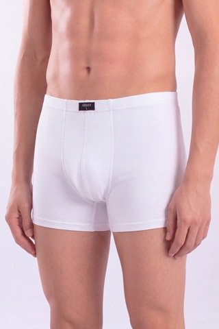 Arma Yıldız Beyaz Erkek Boxer Düz 3'lü Paket Pamuklu Likralı