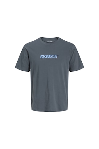 Jack & Jones Erkek Gögüs Baskili Bisiklet Yaka Tisört - Munk - 12298430 Turbulence