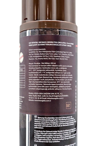 Schlagfix Vegan Çikolatalı Krem Şanti 200ml-3389