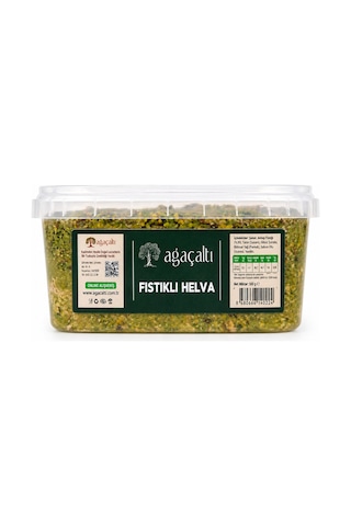 Fıstıklı Tahin Helvası 500 Gr, Geleneksel Tahin Helvası, Antep Fıstıklı Premium Helva