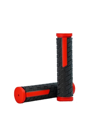 Zozo - G138 Bisiklet Elcik Siyah - Kırmızı 128mm Kırmızı - Siyah