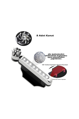 Gündüz Ledi Farı 8 Ledli Su Geçirmez Universal Mavi Işık