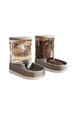 Pet Su Sebili Kedi Otomatik Çiftçi-gri