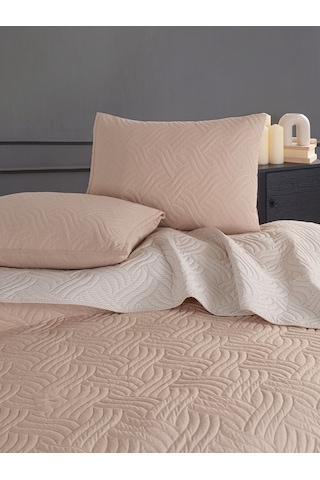 Colors & Colors Dilara Çift Kişilk Yatak Örtüsü 220x240 -bej Krem Bej - Krem
