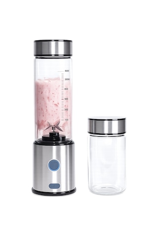 Çift Hazneli Cam Blender Usb Şarjlı Smoothie Ve Buz Kırıcı Blender - Lisinya Diğer