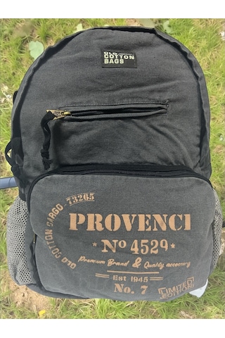 Old Cotton Cargo Kaliteli Tek Bölmeli Vintage Disayn Günlük Gezi Okul Sırt Çantası North Dakato Bag Brand 30x43cm Gri