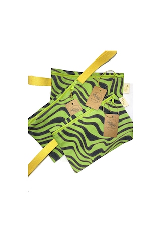 GURUYEMİŞ BOX "beehive" Leo Leafy Consept Clutch El Çantası Yeşil