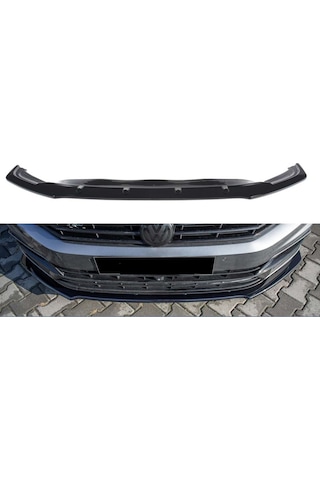 Passat B8 Ön Lip Ön Tampon Eki Parlak Siyah MaxDesign 2015+